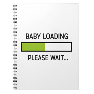 Baby Loading Funny Pregnancy New Mom Gifts Notebook