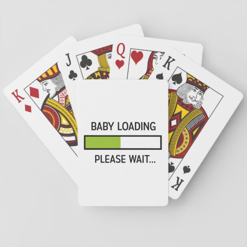 Baby Loading Funny Pregnancy New Mom Gifts Playing Cards