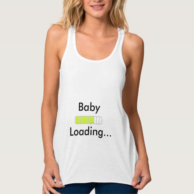 Baby Loading Maternity Tank Top (Front)
