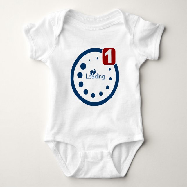 Baby Loading Plus Notification Bodysuit (Front)