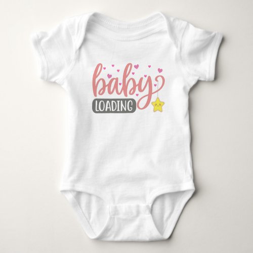 Baby Loading Pregnancy Announcement Baby Bodysuit