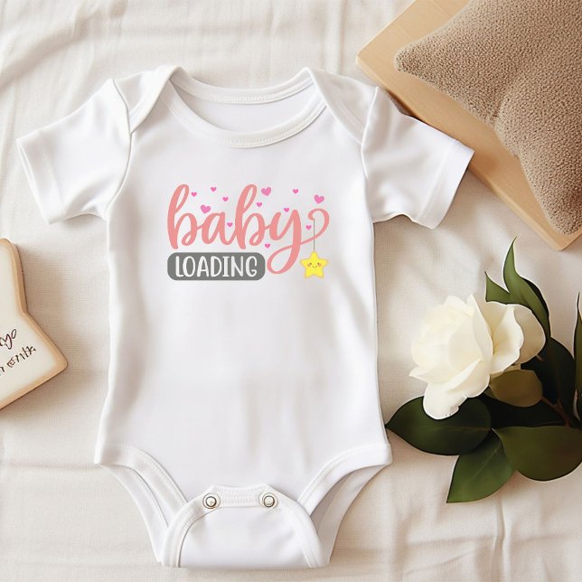 Baby Loading Pregnancy Announcement Baby Bodysuit (Creator Uploaded)