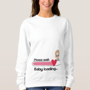 Baby Loading Pregnancy T-Shirt – Cute Maternity Sweatshirt
