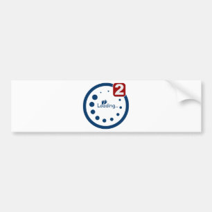 Baby Loading , Twin Notification Bumper Sticker