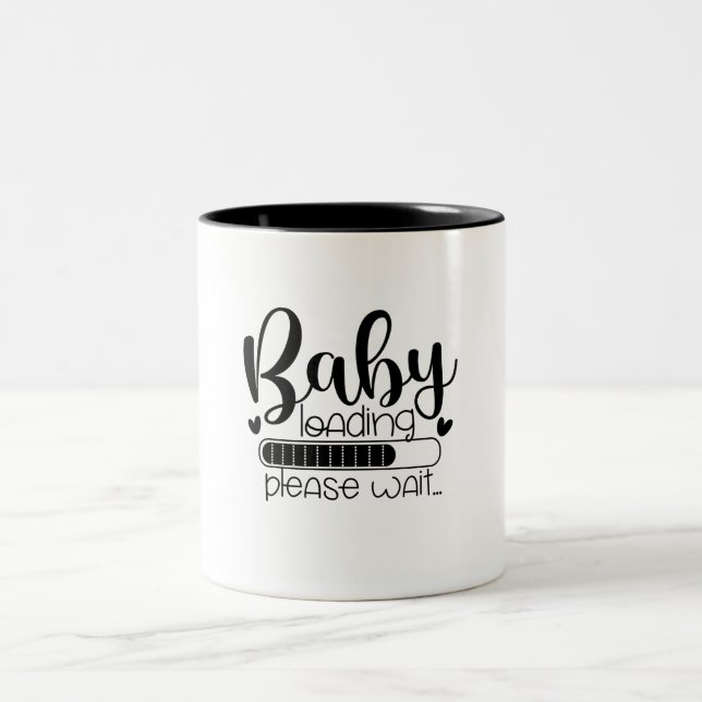 Baby Loading Two-Tone Coffee Mug (Center)