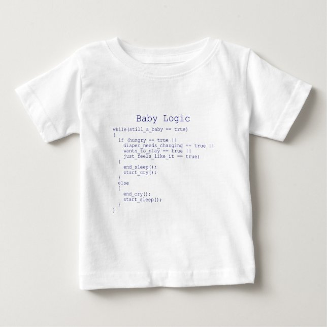 Baby Logic Baby T-Shirt (Front)