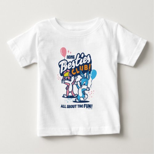 Baby Lola and BUGS BUNNYâ _ Besties Club Baby T_Shirt