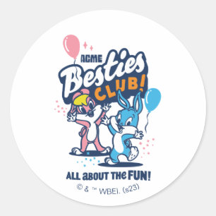 Baby Lola and BUGS BUNNY™ - Besties Club! Classic Round Sticker