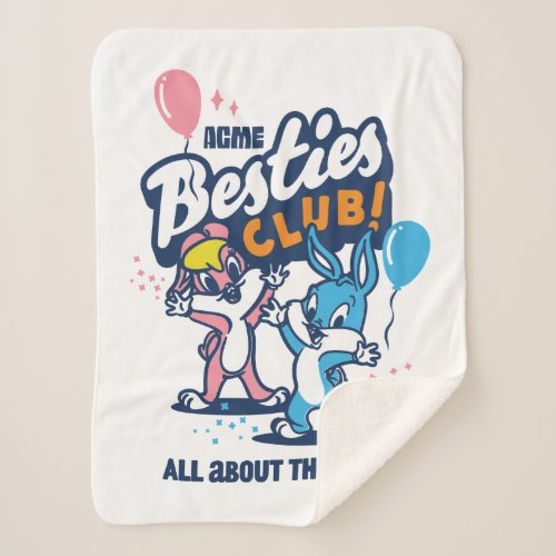 Baby Lola and BUGS BUNNY _ Besties Club Sherpa Blanket