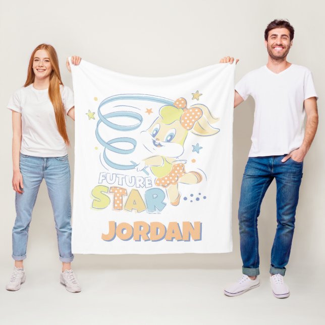 Baby Lola Bunny Future Star Fleece Blanket (In Situ)