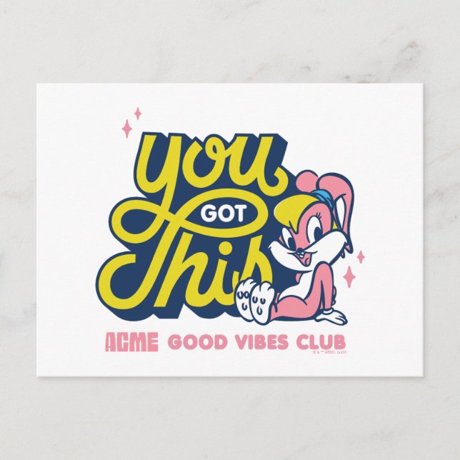 Baby Lola Bunny - You Got This Postcard (Front)