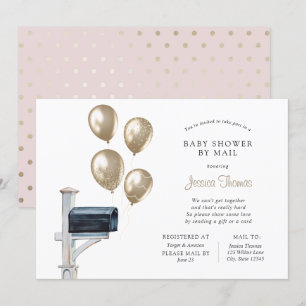 Baby Long Distance Shower by Mail Invitation