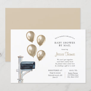 Baby Long Distance Shower by Mail Invitation