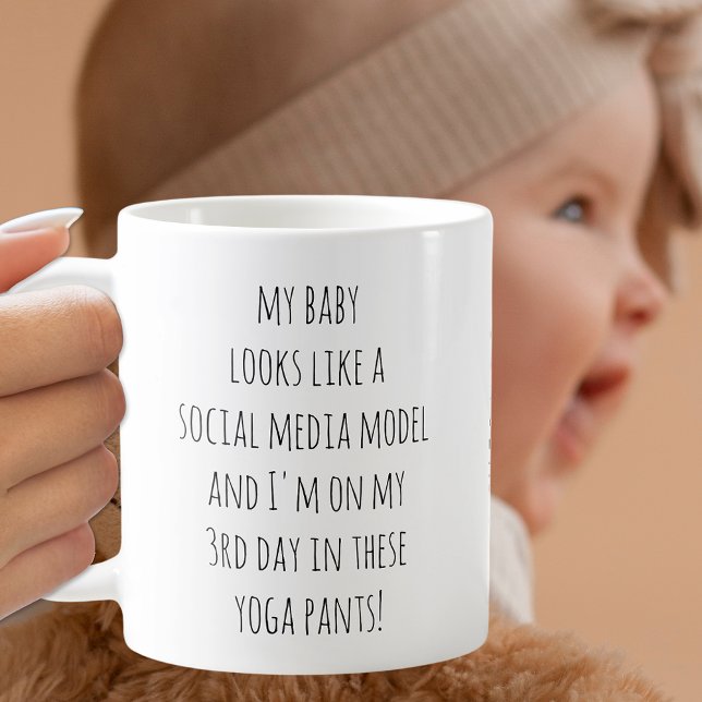 Baby looks like Social Media Model Coffee Mug (Creator Uploaded)