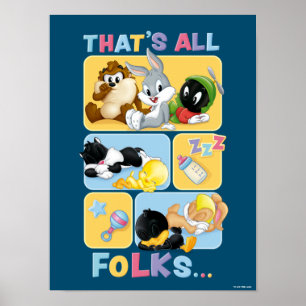 Baby LOONEY TUNES™ Characters   That's All Folks Poster