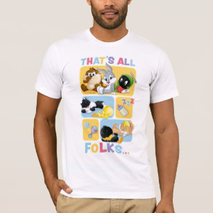 Baby Looney Tunes Characters   That's All Folks T-Shirt