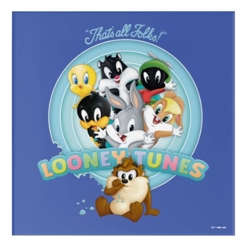 Baby Looney Tunes Logo  Thats All Folks Acrylic Print