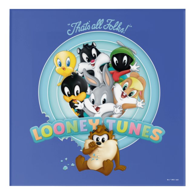 Baby LOONEY TUNES™ Logo | That's All Folks Acrylic Print (Front)
