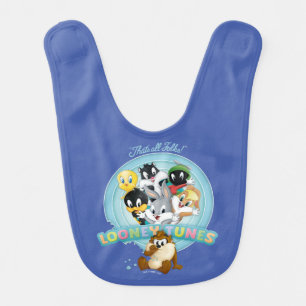 Baby LOONEY TUNES™ Logo   That's All Folks Bib
