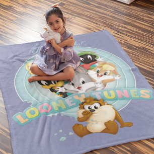 Baby LOONEY TUNES™ Logo That's All Folks Fleece Blanket