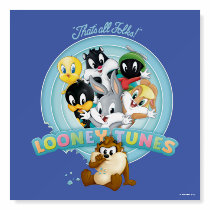 Baby LOONEY TUNES™ Logo | That's All Folks Foam Board