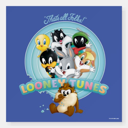 Baby Looney Tunes Logo  Thats All Folks Foam Board