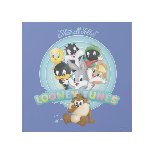 Baby Looney Tunes Logo  Thats All Folks Gallery Wrap