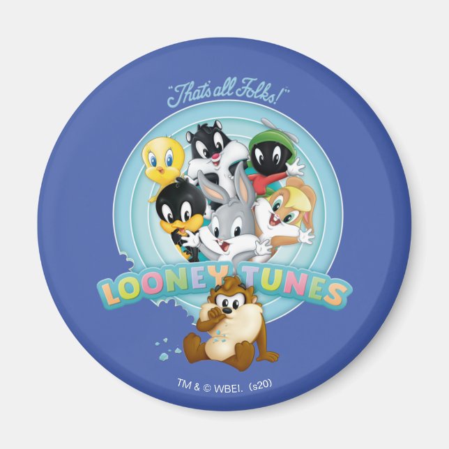Baby LOONEY TUNES™ Logo | That's All Folks Magnet (Front)
