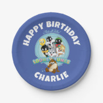 Baby LOONEY TUNES™ Logo | That's All Folks Paper Plates