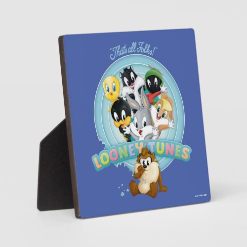 Baby Looney Tunes Logo  Thats All Folks Plaque