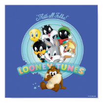 Baby LOONEY TUNES™ Logo | That's All Folks Poster