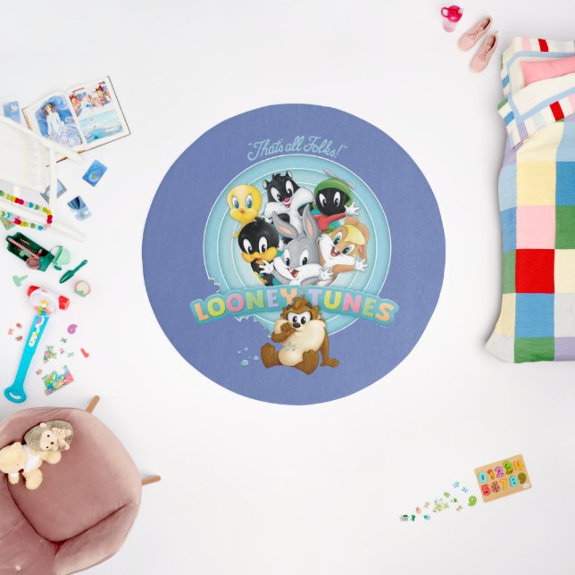 Baby LOONEY TUNES™ Logo | That's All Folks Rug (Insitu (Babyroom))