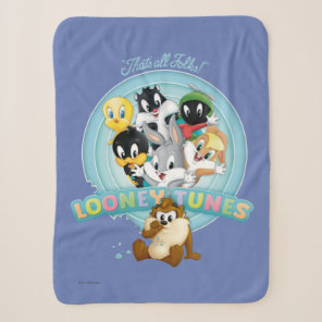 Baby LOONEY TUNES™ Logo | That's All Folks Sherpa Blanket