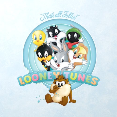 Baby Looney Tunes Logo  Thats All Folks Wall Decal