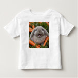 Baby Lop-eared Bunny Hugging Carrots Toddler T-shirt