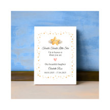 Baby Loss Girl Boy Angel Star Memorial Plaque