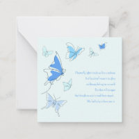 Baby Loss Infant Boy Blue Butterflies Son Sympathy