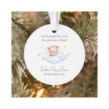 Baby Loss Memorial Bear Tree Decoration