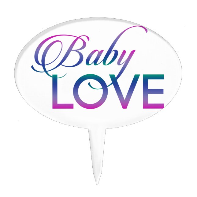 Baby Love Cake Topper (Front)