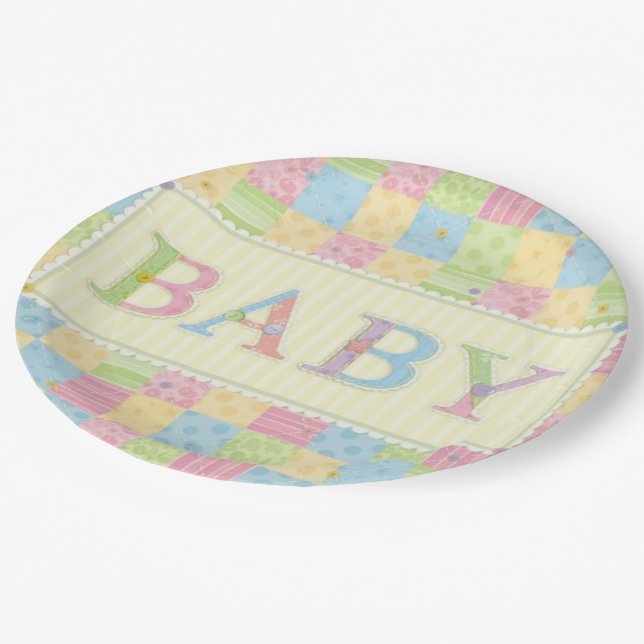 Baby Love Collection Paper Plates (Angled)