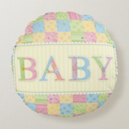 Baby Love Collection Round Pillow