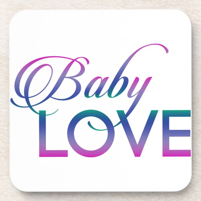 Baby Love Drink Coaster (Front)
