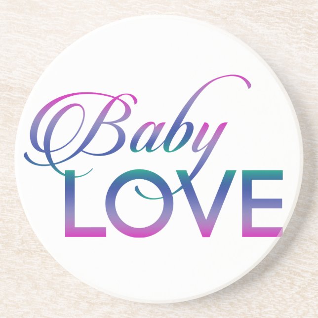 Baby Love Drink Coaster (Front)