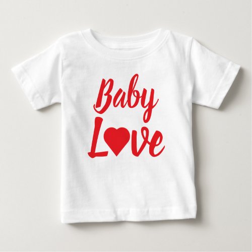 Baby Love Heart Baby T_Shirt