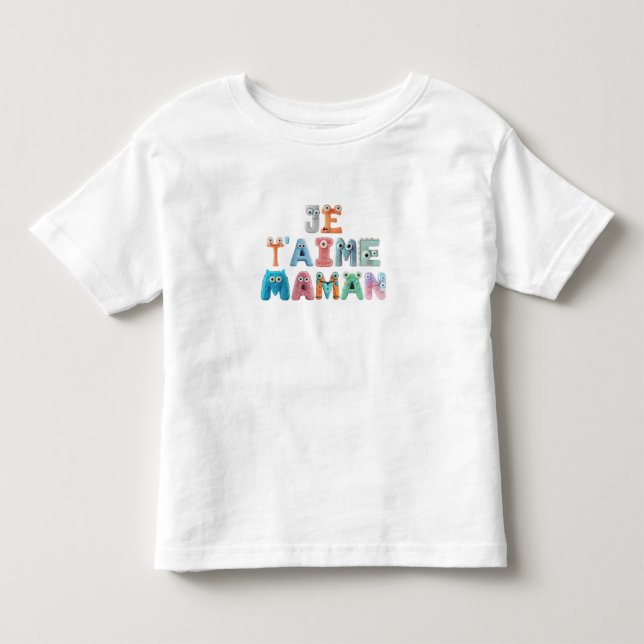 baby love- I love you Mom Toddler T-shirt (Front)