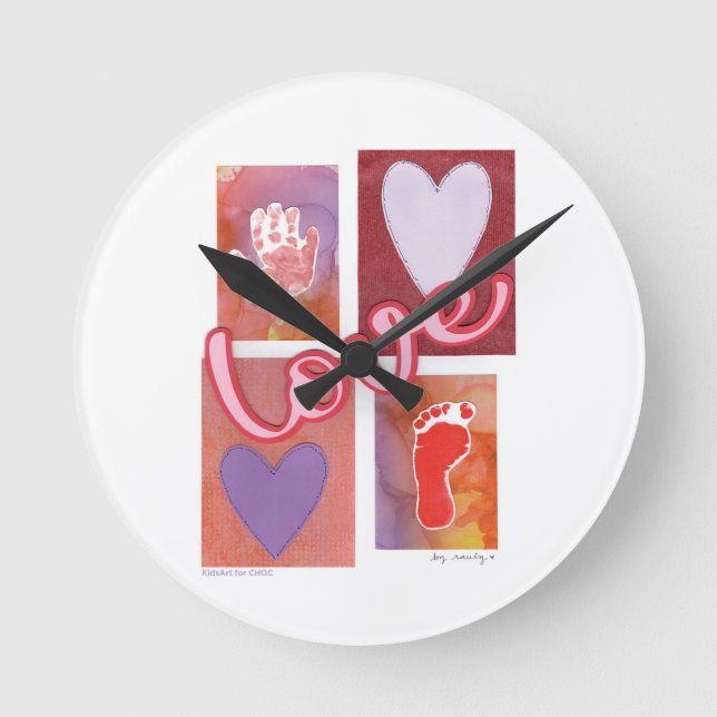 Baby Love - Kids Art for CHOC Round Clock (Front)