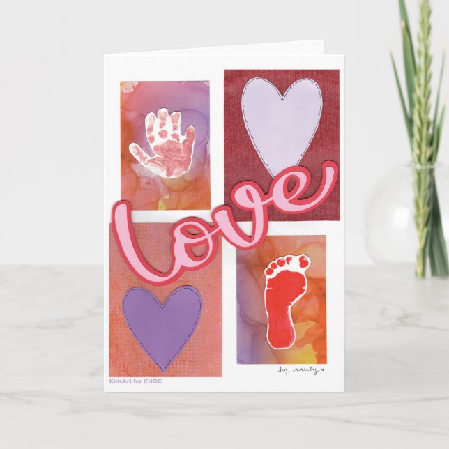 Baby Love - Kids Art for CHOC Thank You Card (Front)