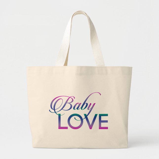 Baby Love Large Tote Bag (Front)