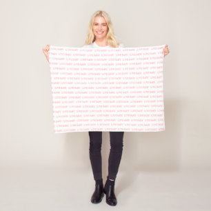 BABY LOVE Pink Shower Party Nursery Fleece Blanket
