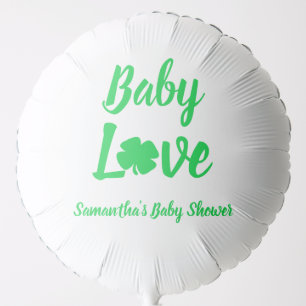 Baby Love Shamrock Baby Shower Balloon